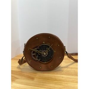 Steampunk Clock Round Crossbody Bag‎